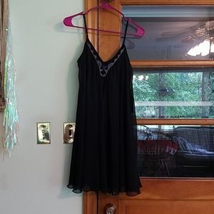 NWT Black beaded neck Express dress